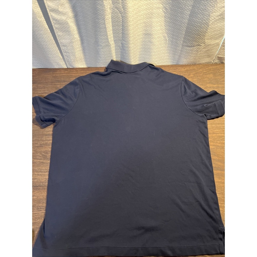 Polo Ralph Lauren Men's Large Classic Fit Soft Cotton Polo Shirt Navy Flesh Pony - Picture 3 of 3